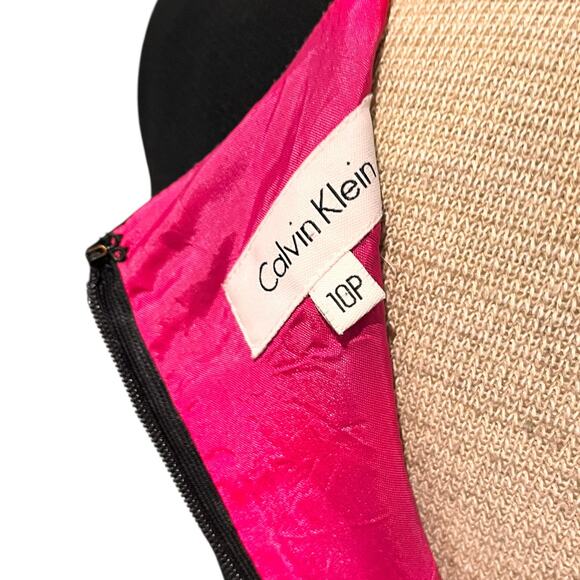 Calvin Klein Cocktail Dress Business Midi Size 10P Minimalist Modern - Picture 5 of 6